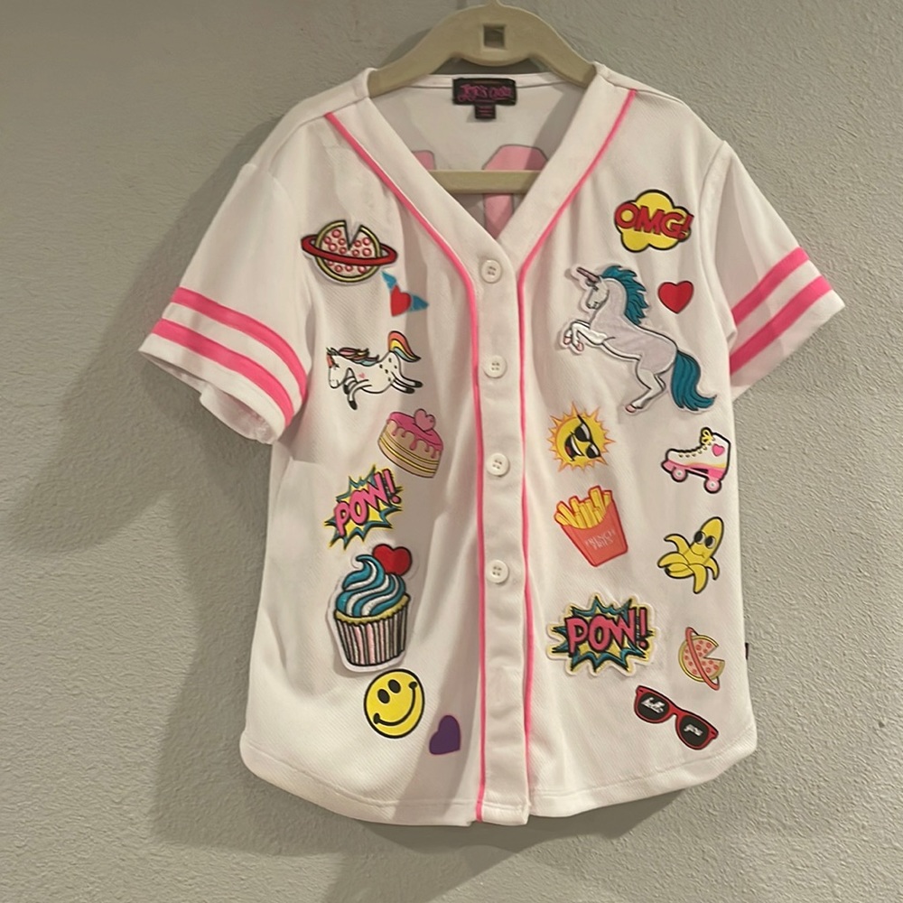 Nickelodeon Jojo Siwa baseball Jersey, Sz 7/8 (medium)